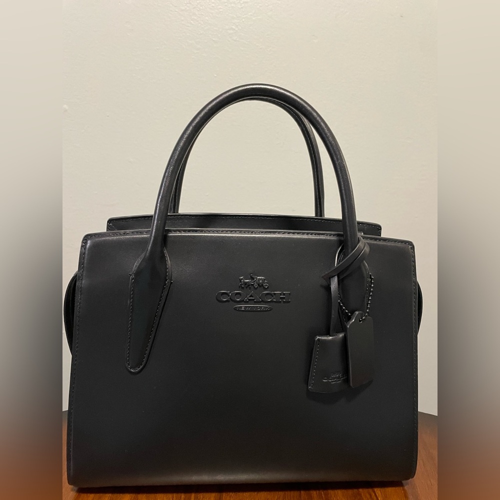 coach large andrea carryall bag black